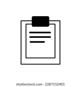 Clip board on white background