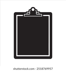 ilustração do vetor da silhueta da área de transferência no fundo branco
