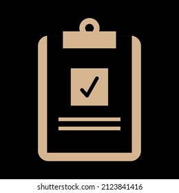símbolo de signo de icono del vector de la tarjeta de clip. ilustración gráfica aislada