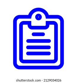 clip board vector icon sign symbol. isolated graphic illustration