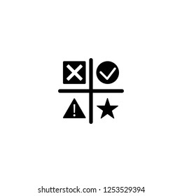 clip board vector icon with ticks in boxes