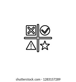 clip board vector icon with ticks in boxes