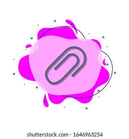 Clip-farbiges Symbol. Einfache farbige Vektorillustration von Bildungs-Icons für i und ux, Website oder mobile Applikationen