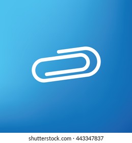 Clip design on blue background,vector  