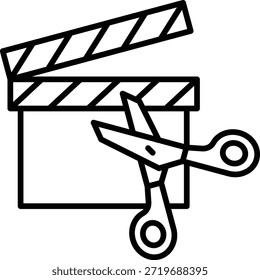 Icono de Vector de edición de Clip. Se puede utilizar para aplicaciones de impresión, móviles y de Web.