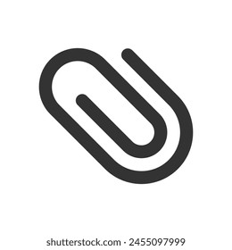Icono de Vector de glifo de Clip aislado sobre fondo blanco. Clip glifo icono de Vector para Web, móvil y diseño de ui