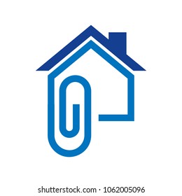 Clip House Logo Icon Design