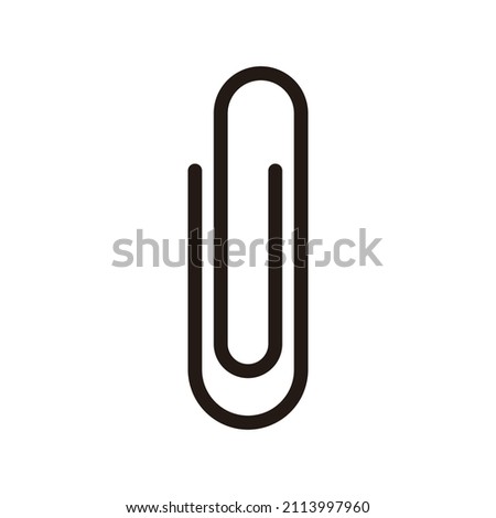 Clip icon. Attachments and clasps. Vectors.