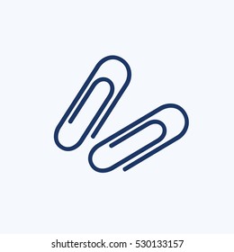 Clip icon design, clean vector