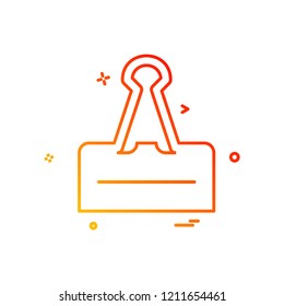 Clip icon design vector