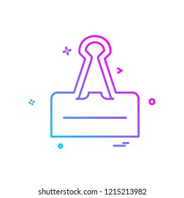 Clip icon design vector