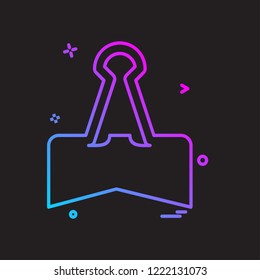 Clip icon design vector