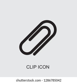 clip icon . Editable filled clip icon from office. Trendy clip icon for web and mobile.