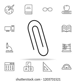 clip icon. Education icons universal set for web and mobile