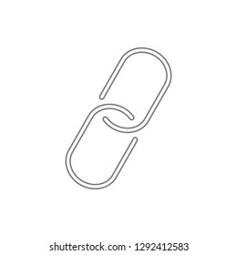 clip icon. Element of cyber security for mobile concept and web apps icon. Thin line icon for website design and development, app development