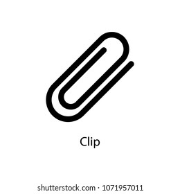 clip icon. Element of minimalistic icon for mobile concept and web apps. Signs and symbols collection icon for websites, web design, mobile app on white background