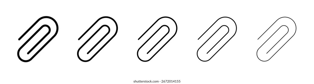 Clip-Icon gefüllte flache Schild Konzept für Web-Design.
