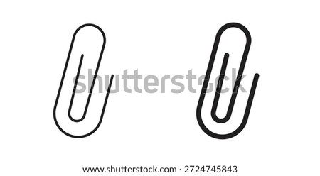 Clip icon. filled flat sign for mobile concept and web design