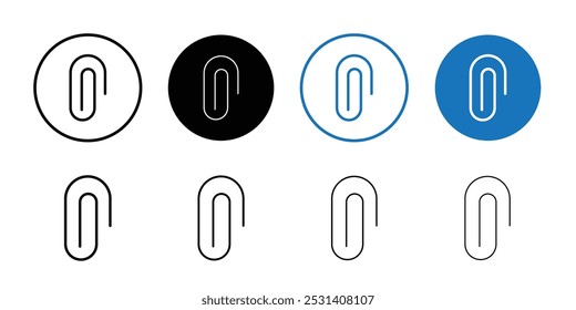 Clip icon Flat fill set collection