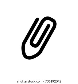 Clip icon, flat vector graphic on isolated background.