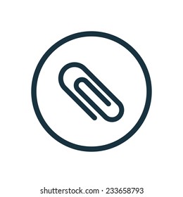 clip icon on white background 
