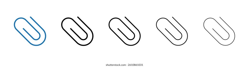 Clip icon Outline vector logo for web ui