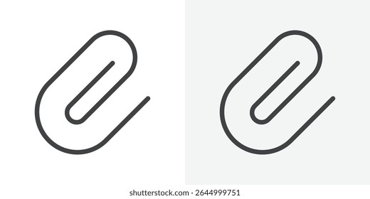 Clip icon Outline vector sign