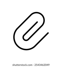 Clip icon Outline vector for web ui