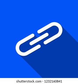 Clip icon with shadow , sign design