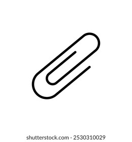 Clip icon Thin line art isolated