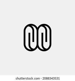 Clip icon two clips black color