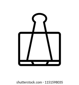 Clip icon vector