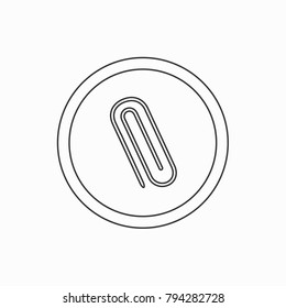 clip icon, vector illustration