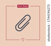 Clip Icon. Vector illustration EPS 10.