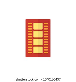 Clip Icon Vector Illustration in Flat Style for Any Purpose