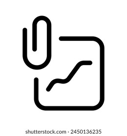 Clip Icon Vector Symbol Design Illustration