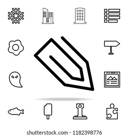 clip icon. web icons universal set for web and mobile on white background