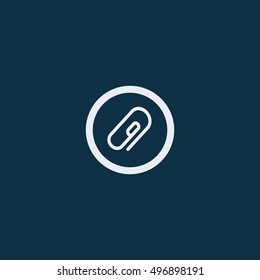 Clip icon,Paperclip icon.Vector illustration