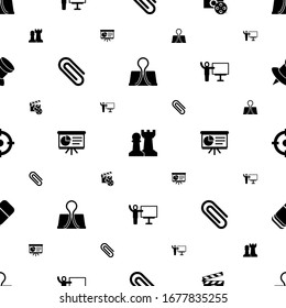 los iconos de clip se ajustan perfectamente. Incluye clip de puentador, juego de estrategia, creador de video, Paperclip, Presentación, entrenador, Disparador, iconos Borradores. iconos de clip para web y móvil.