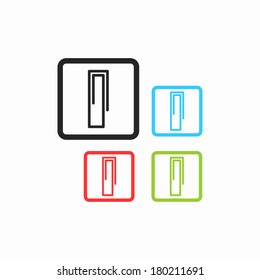 Clip icons set