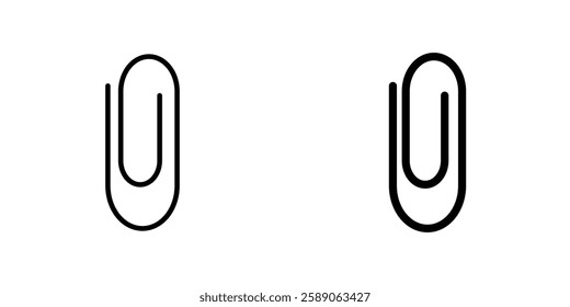 Clip icons thin line illustrations designs