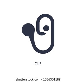 clip isolated icon. Simple element illustration from geometry concept. clip editable logo symbol design on white background. Can be use for web and mobile.