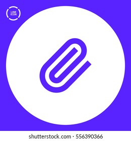clip isolated minimal icon. clip graph line vector icon for websites and mobile minimalistic flat design. 