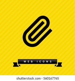 clip isolated minimal icon. clip graph line vector icon for websites and mobile minimalistic flat design. 