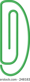 Elemento de Vector del alfabeto de letra Clip