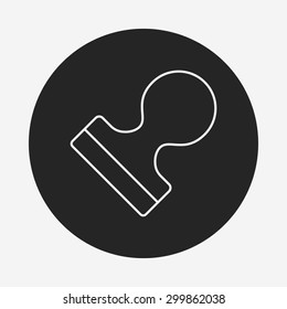 Clip line icon