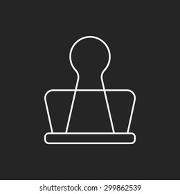 Clip line icon