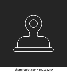 Clip line icon