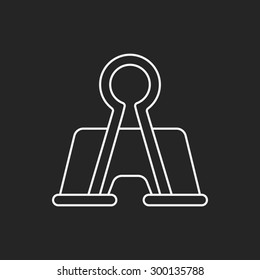 Clip line icon