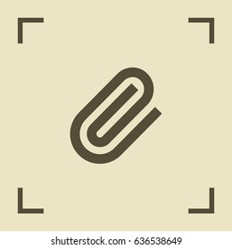 clip line vector icon